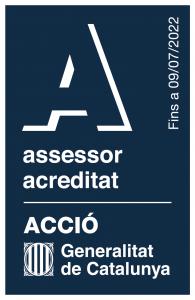 Logo acreditación Acció cupón para competitividad empresa
